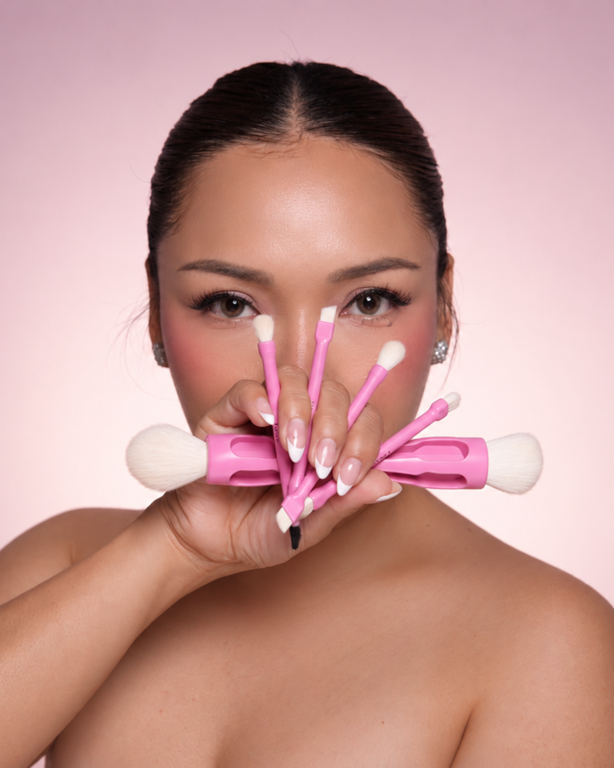 PARI 10X™ — 10-in-1 Magnetic Makeup Brush (Elegant Pink) *PRE-ORDER