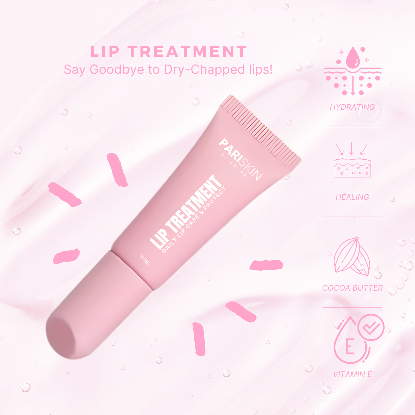 LIP TREATMENT - Lip Care & Protect (with free size phone case lip tube holder)