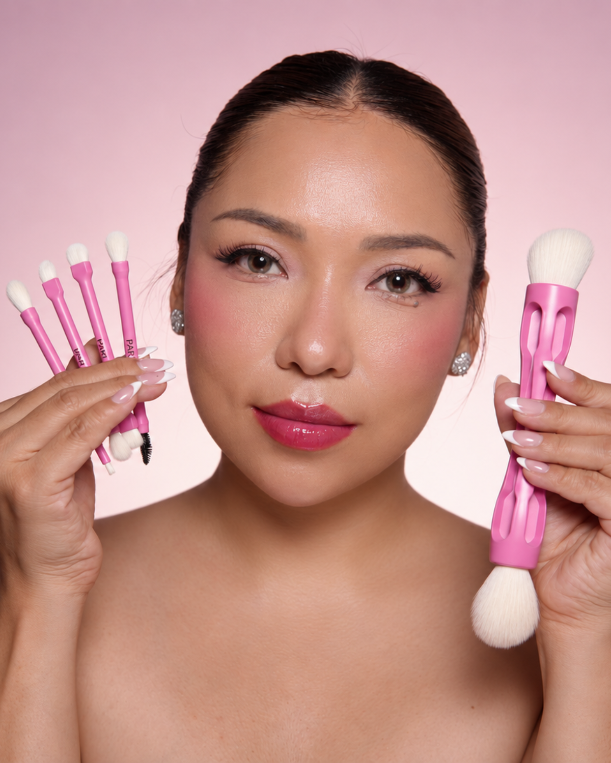 PARI 10X™ — 10-in-1 Magnetic Makeup Brush (Elegant Pink) *PRE-ORDER