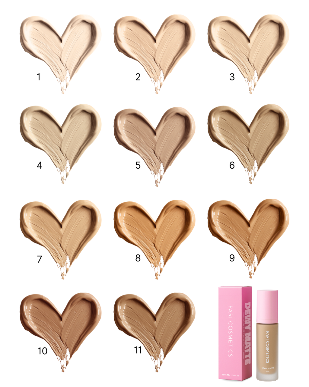 Dewy Matte Buildable Full Cover Foundation
