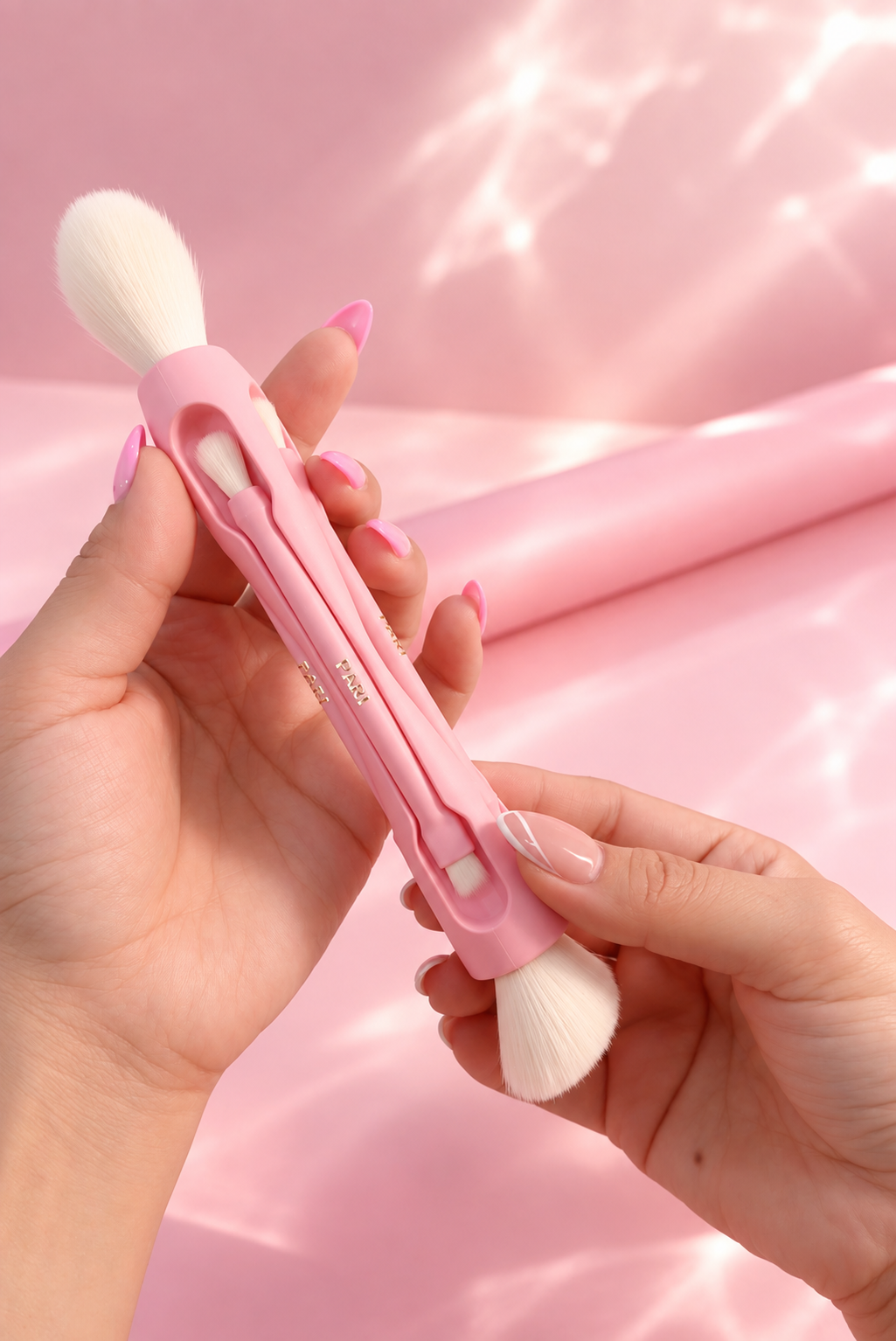 PARI 10X™ — 10-in-1 Magnetic Makeup Brush (Elegant Pink) *PRE-ORDER