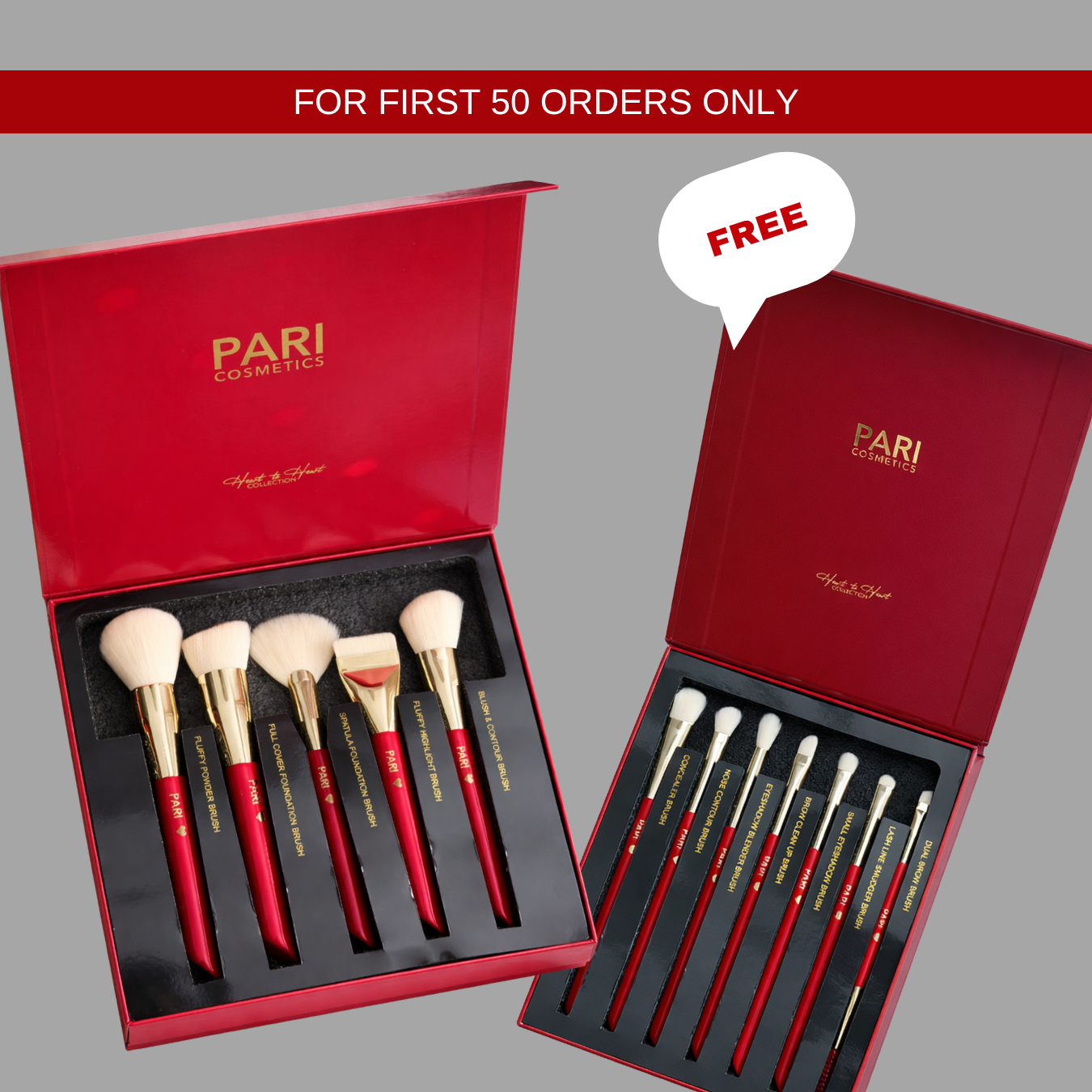 FACE BRUSH SET = GET (FREE) EYE BRUSH SET