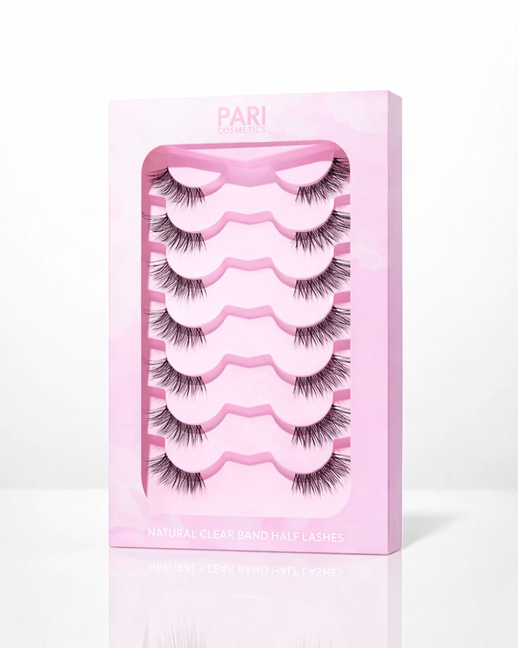 EASY LASH - Half Lashes 7 Pairs Reusable Natural Cateye - For all Eye Shape and sizes (Best Deal)