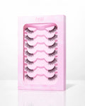 EASY LASH - Half Lashes 7 Pairs Reusable Natural Cateye - For all Eye Shape and sizes (Best Deal)