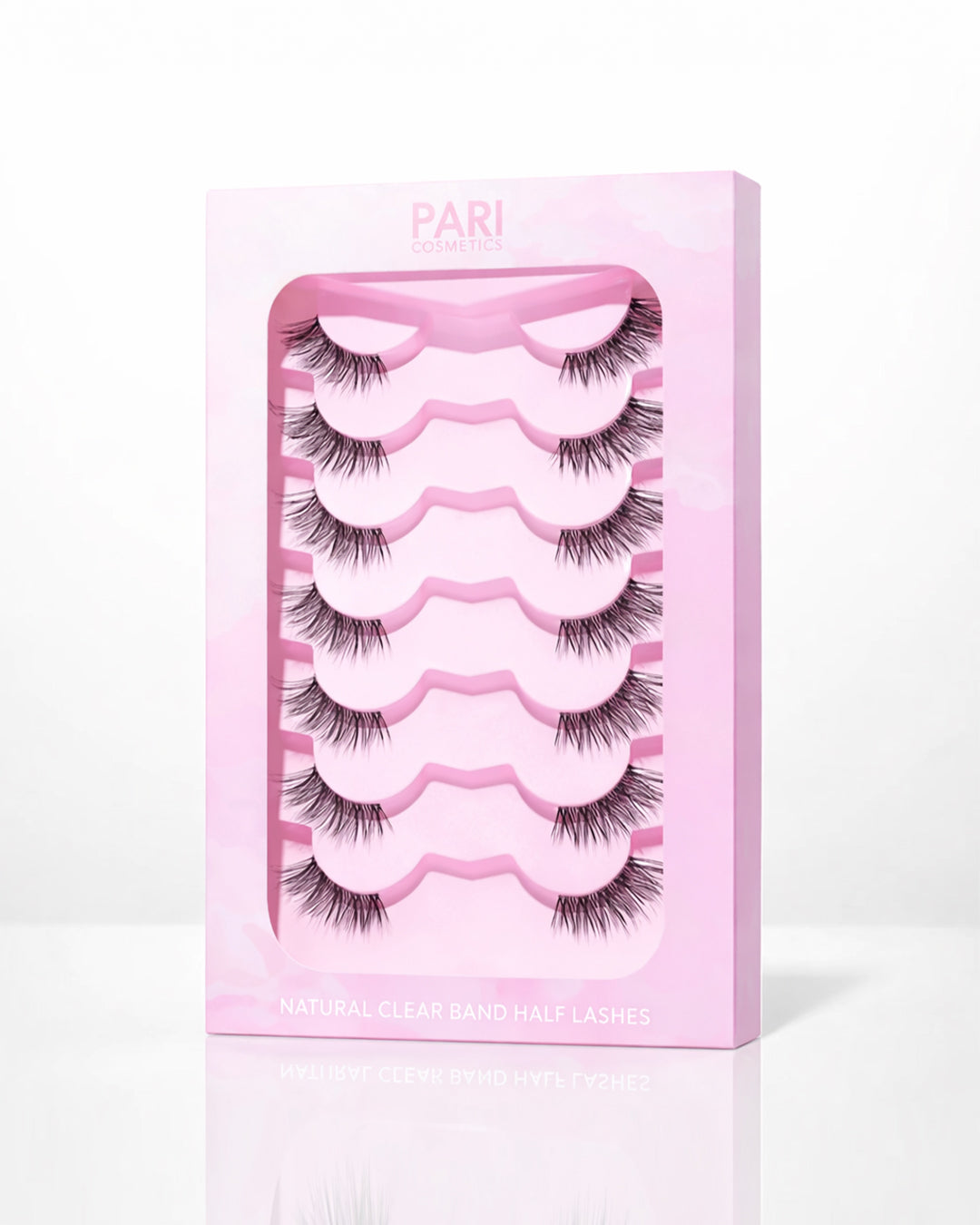 EASY LASH - Half Lashes 7 Pairs Reusable Natural Cateye - For all Eye Shape and sizes (Best Deal)