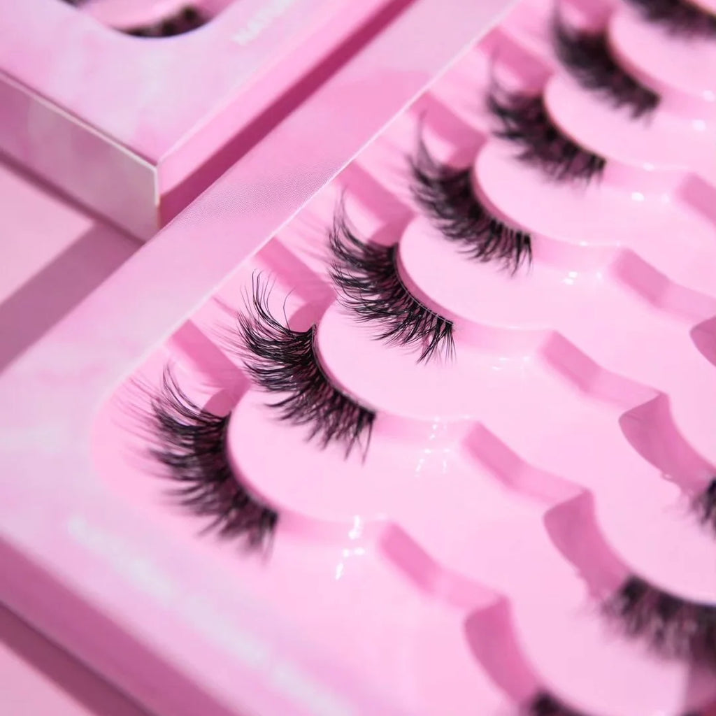 EASY LASH - Half Lashes 7 Pairs Reusable Natural Cateye - For all Eye Shape and sizes (Best Deal)