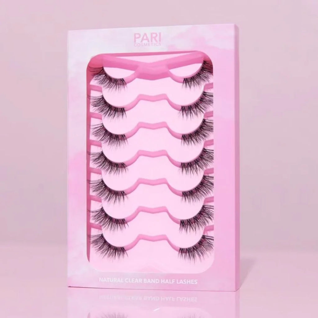 EASY LASH - Half Lashes 7 Pairs Reusable Natural Cateye - For all Eye Shape and sizes (Best Deal)